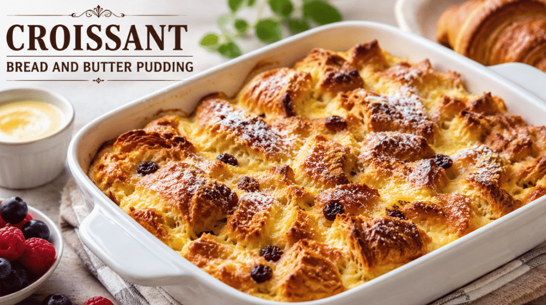 Croissant Bread And Butter Pudding